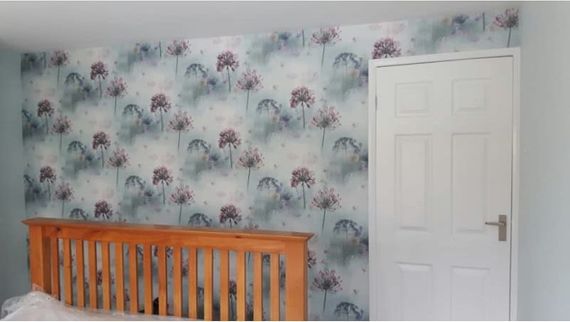 papered wall
