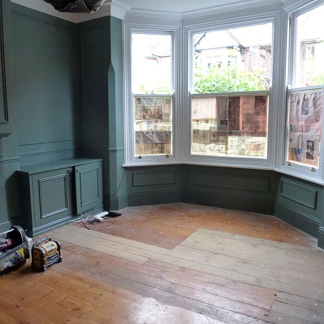 Decorated living room